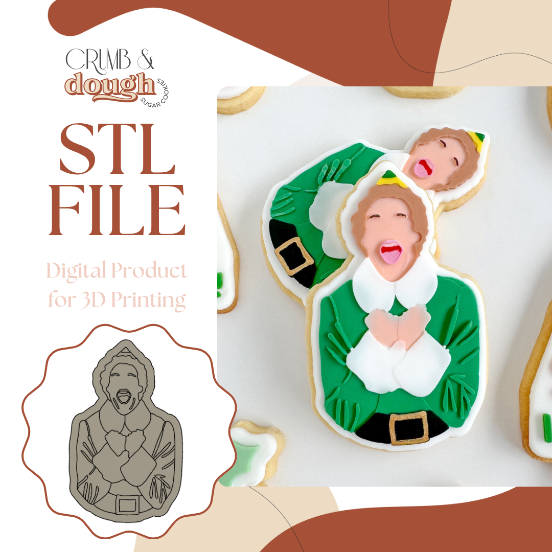 Elf Cookie Stamp & Cutter STL File