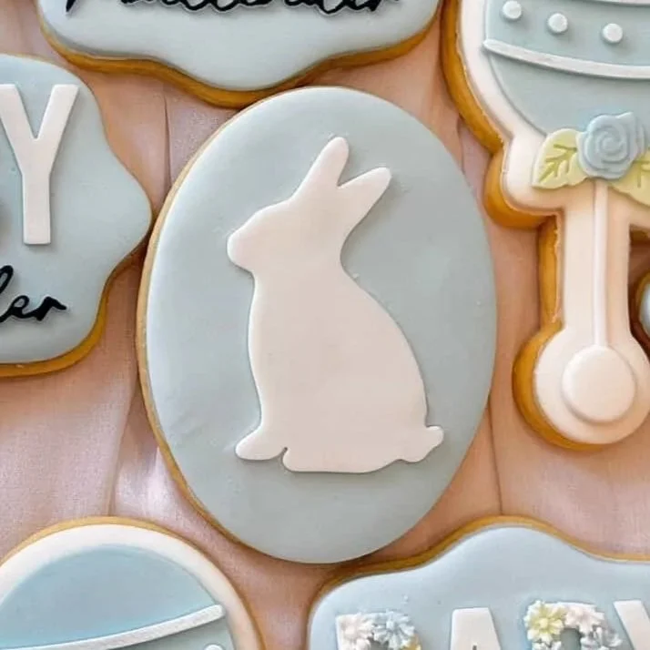 Bunny Rabbit Silhouette Cookie Stamp & Cutter