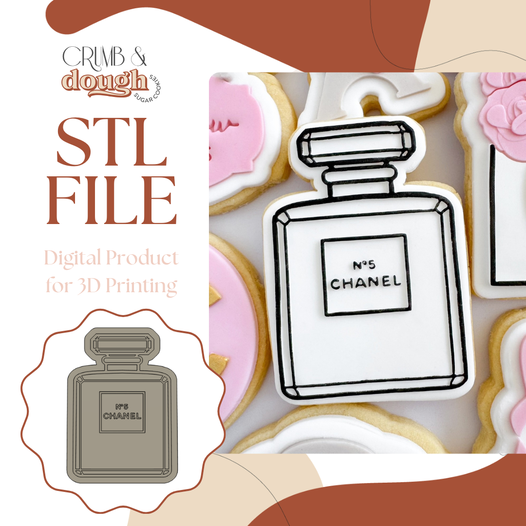 Chanel Perfume Bottle Cookie Stamp & Cutter STL File