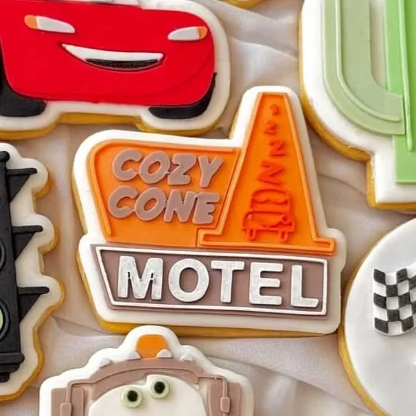 Cozy Cone Motel Sign Cookie Stamp & Cutter