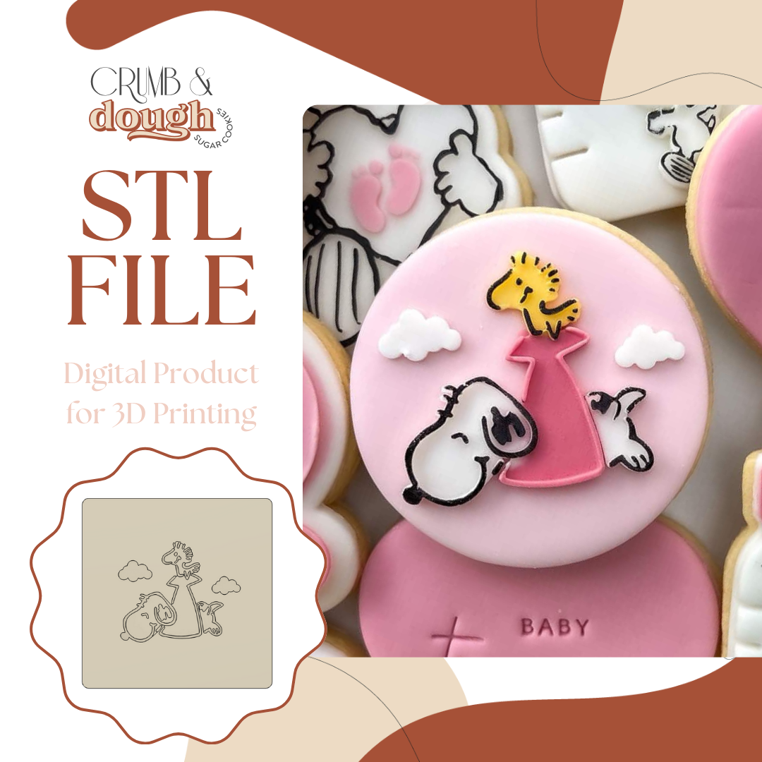 Snoopy in House Cookie Stamp & Cutter STL File