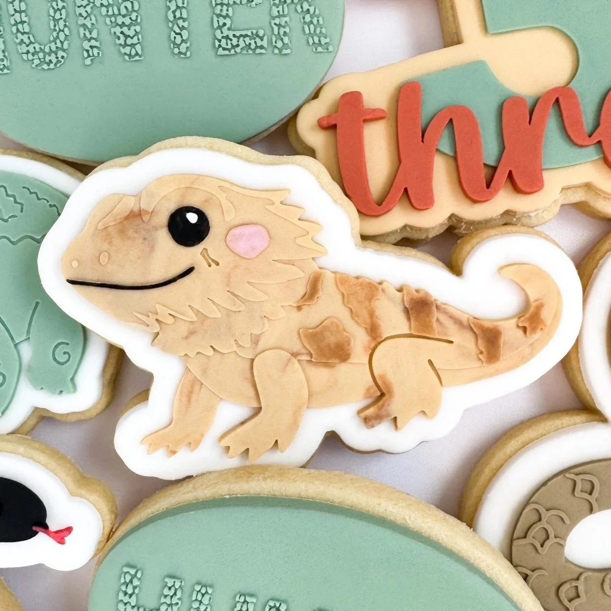 Bearded Dragon Cookie Stamp & Cutter