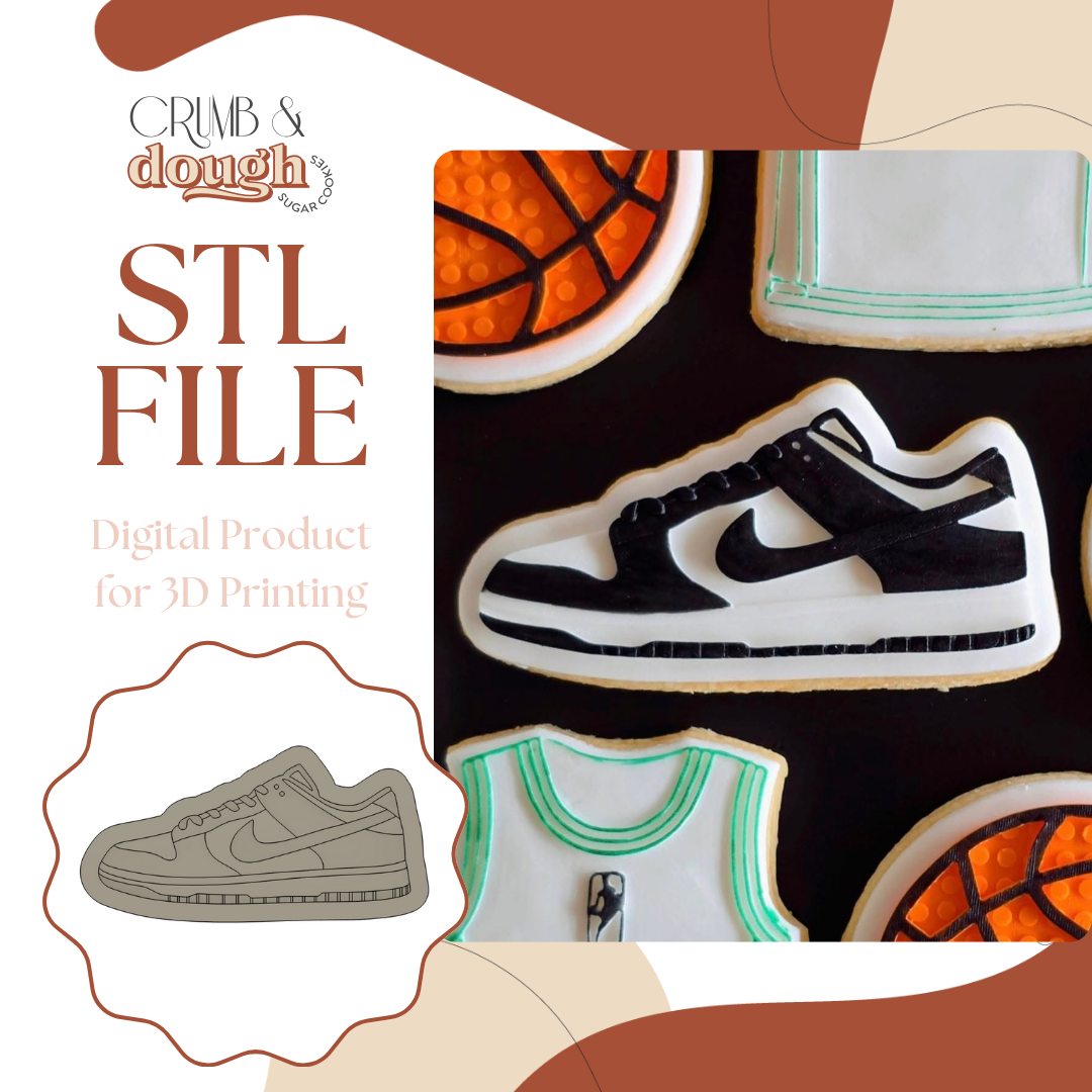 Nike Dunk Shoe Cookie Stamp & Cutter STL File