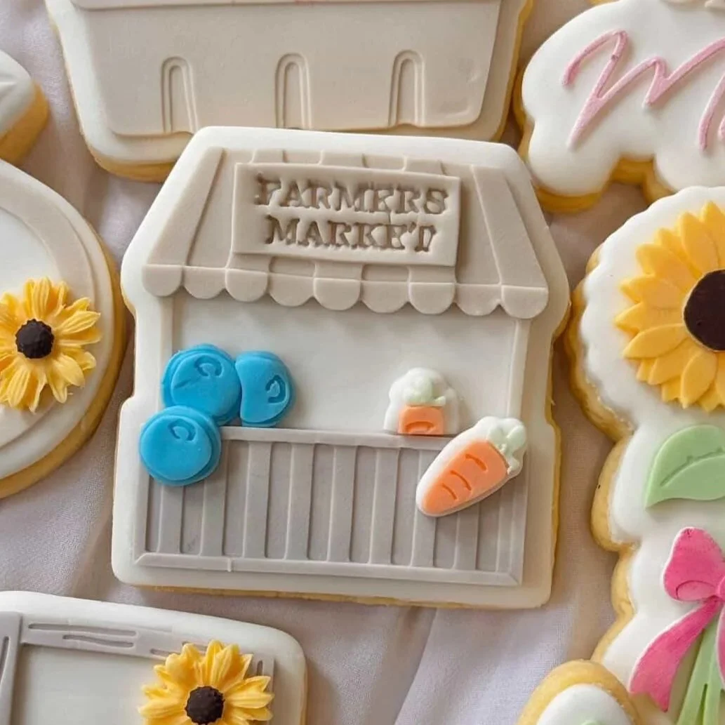 Farmers Market Stand Cookie Stamp & Cutter