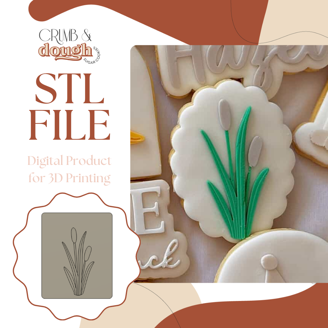 Reeds Cookie Stamp & Cutter STL File