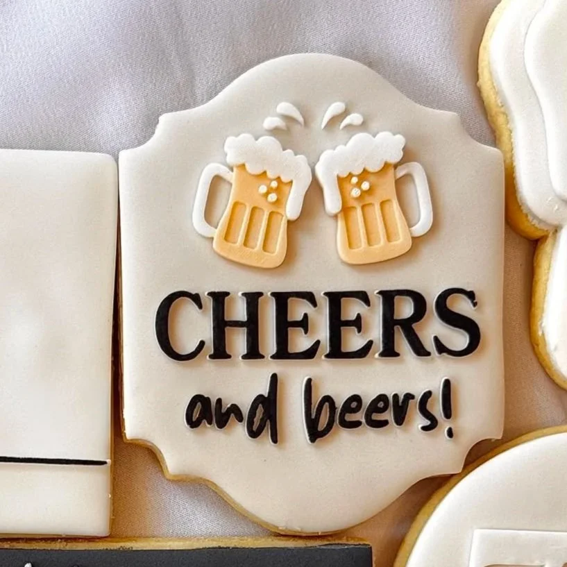 Cheers and Beers Cookie Stamp & Cutter