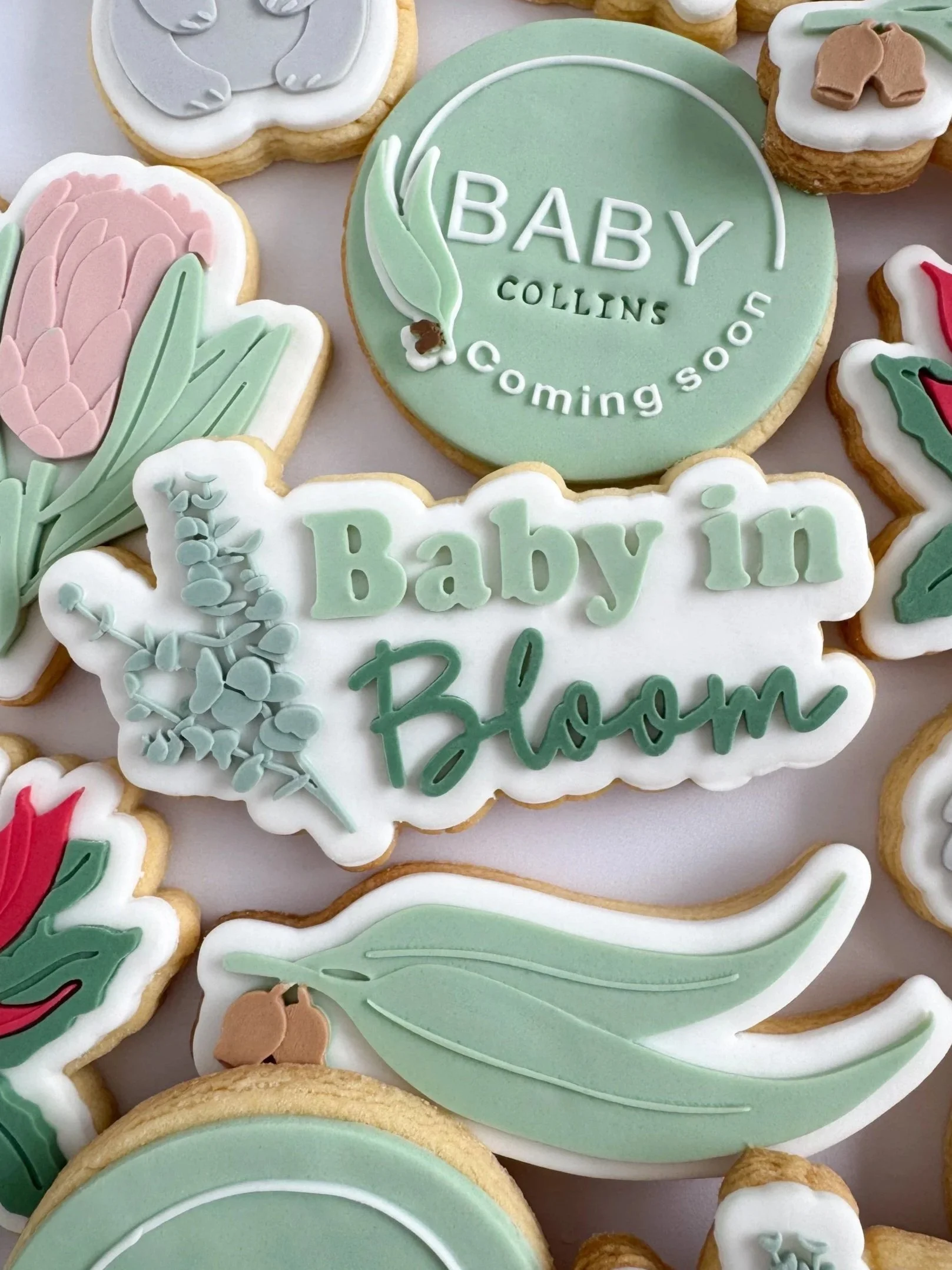 Australian Baby in Bloom Cookie Stamp & Cutter