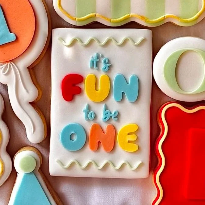 It's Fun To Be One Rectangle Cookie Stamp & Cutter