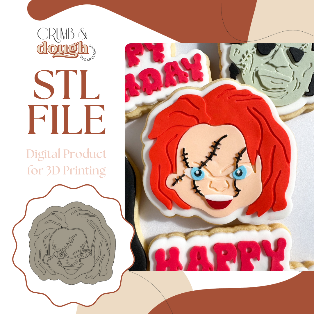 Chucky Cookie Stamp & Cutter STL File