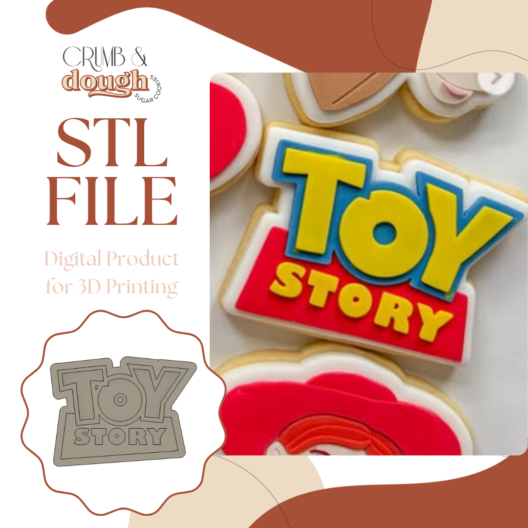Toy Story Logo Cookie Stamp & Cutter STL File