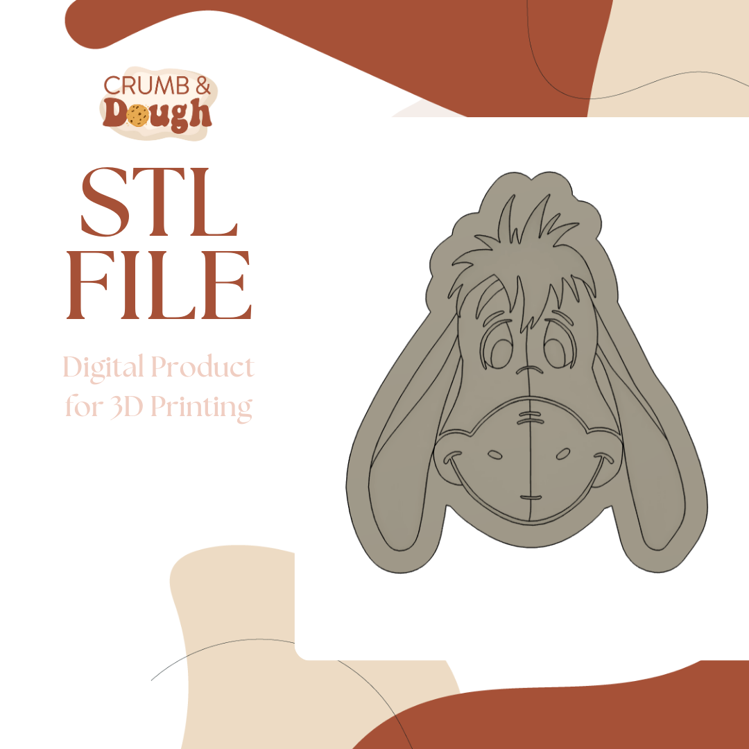 Donkey Cookie Stamp & Cutter STL File