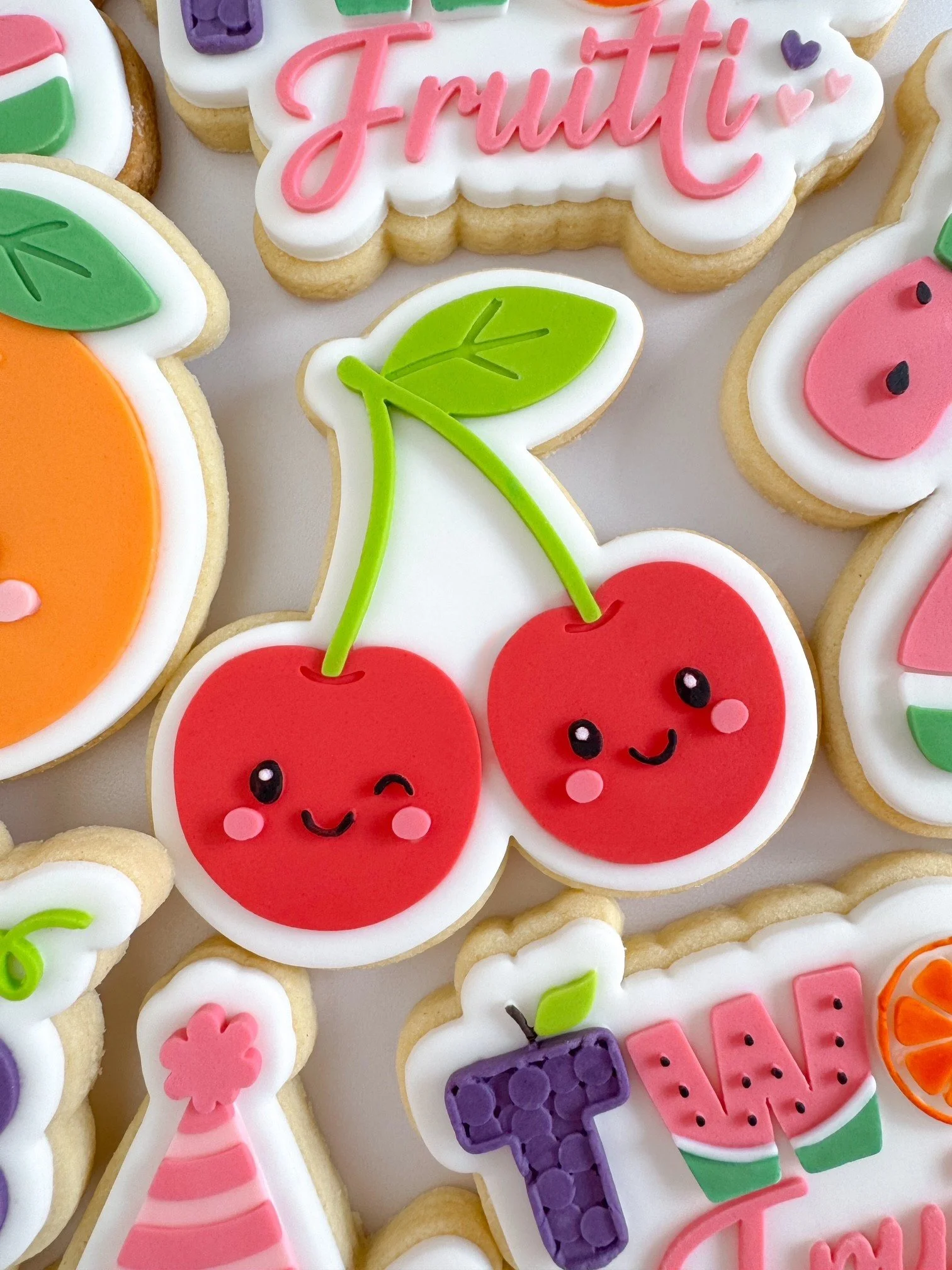 Happy Cherries Cookie Stamp & Cutter