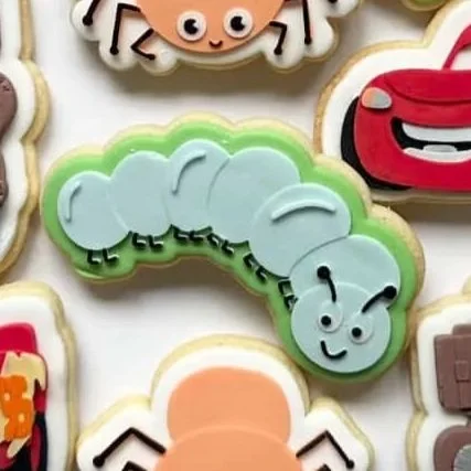 Happy Centipede Cookie Stamp & Cutter