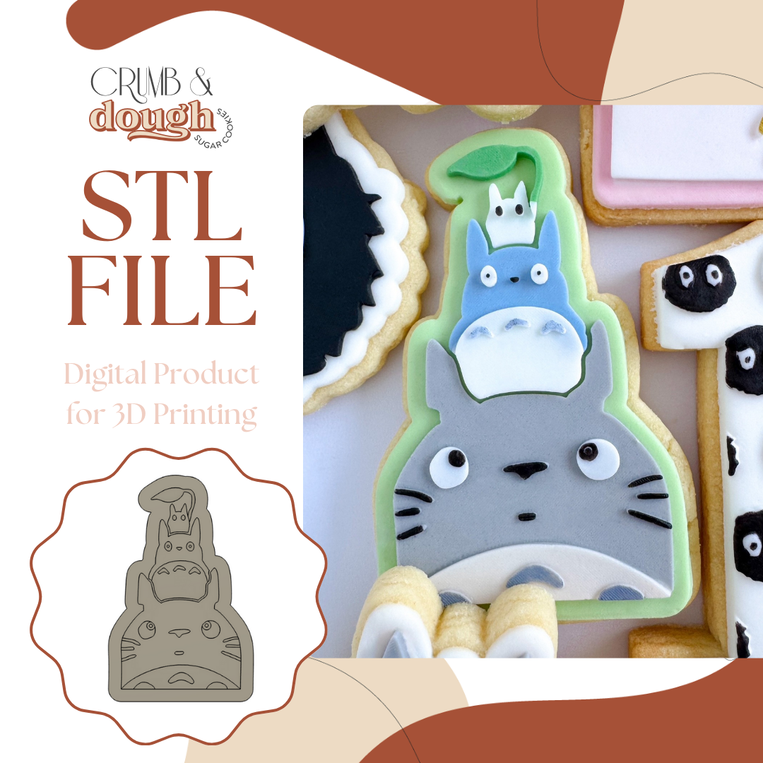 Totoro Stack Cookie Stamp & Cutter STL File