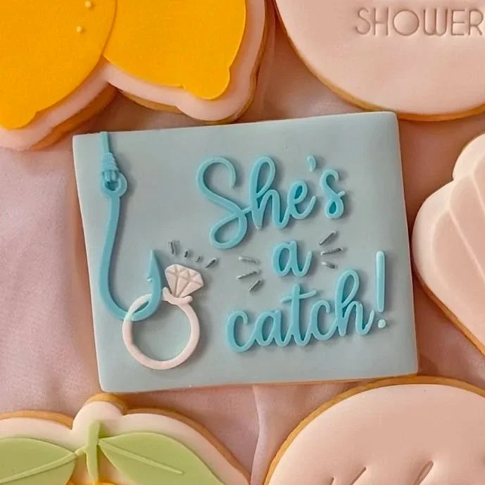 She's a Catch Cookie Stamp & Cutter