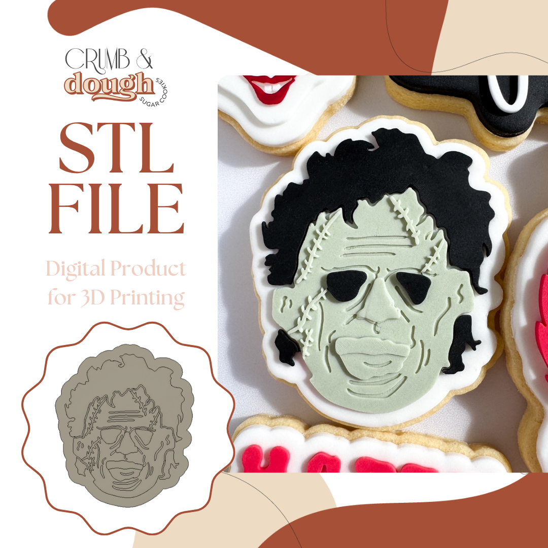 Leatherface Cookie Stamp & Cutter STL File