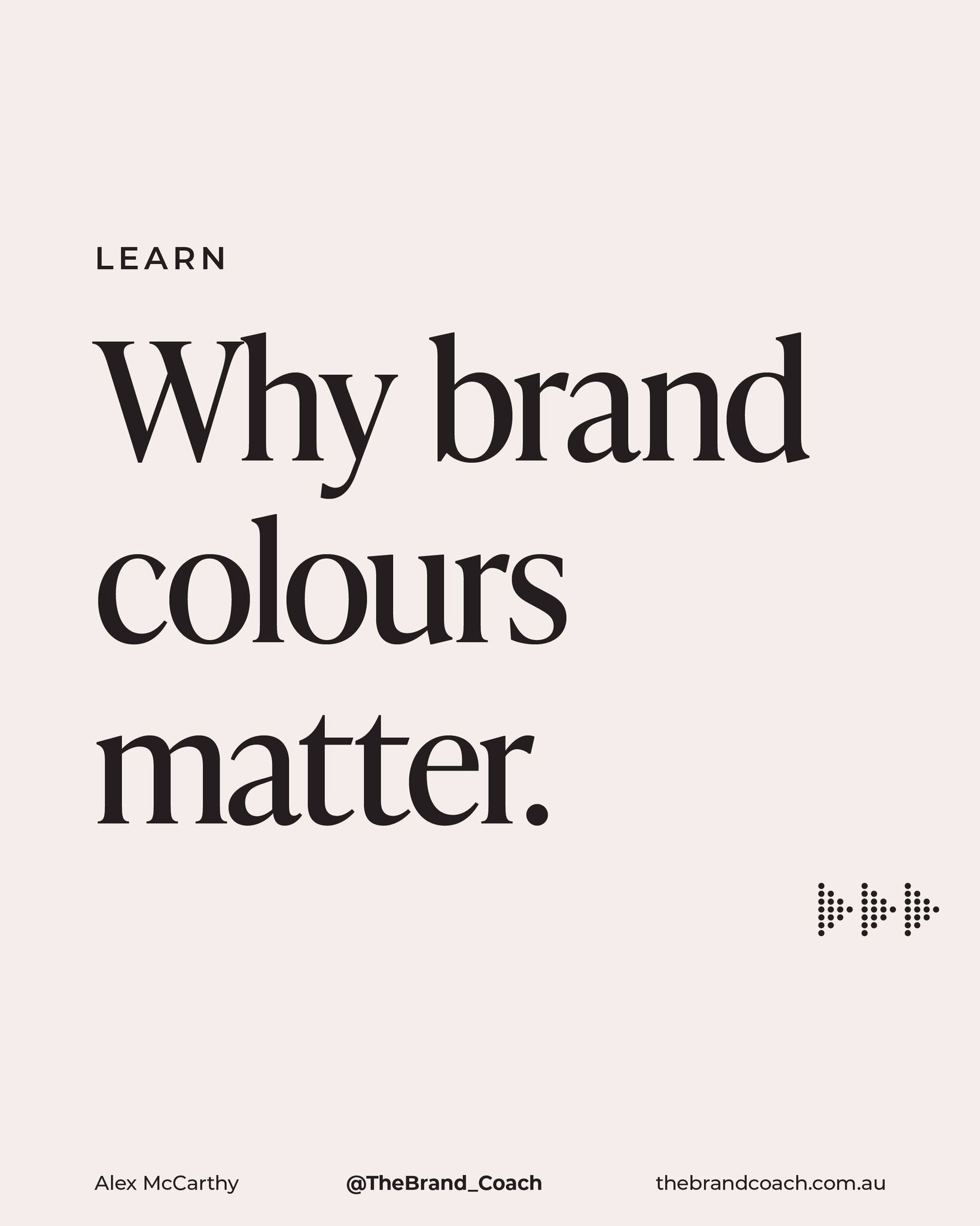 Ever wondered why certain brands instantly catch your eye? 👀 One reason is the use of COLOURS 🌸 Here are a few reasons why...

@thebrand_coach 

#brandidentitydesign #brandingdesign #brandingstrategy #colourpsychology #colourpsychology101 #branding