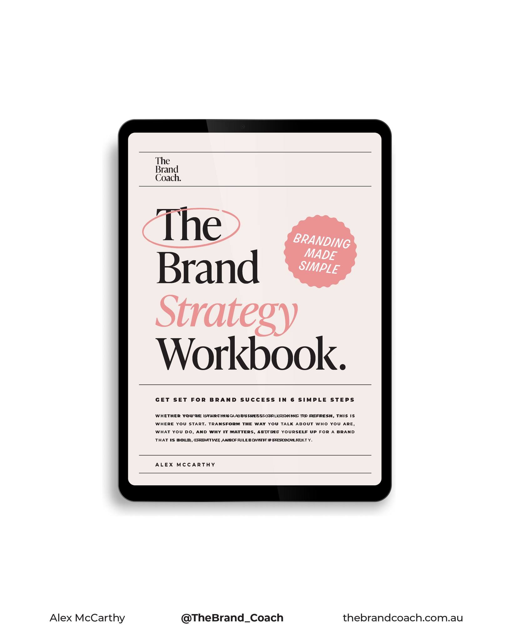 Branding starts with strategy &hellip;not design 👀

If you want to start a business, build a brand, or gain a better understanding of the branding process, this workbook is for you 💯

💭 But, what exactly is a brand strategy?

Think of it as your r