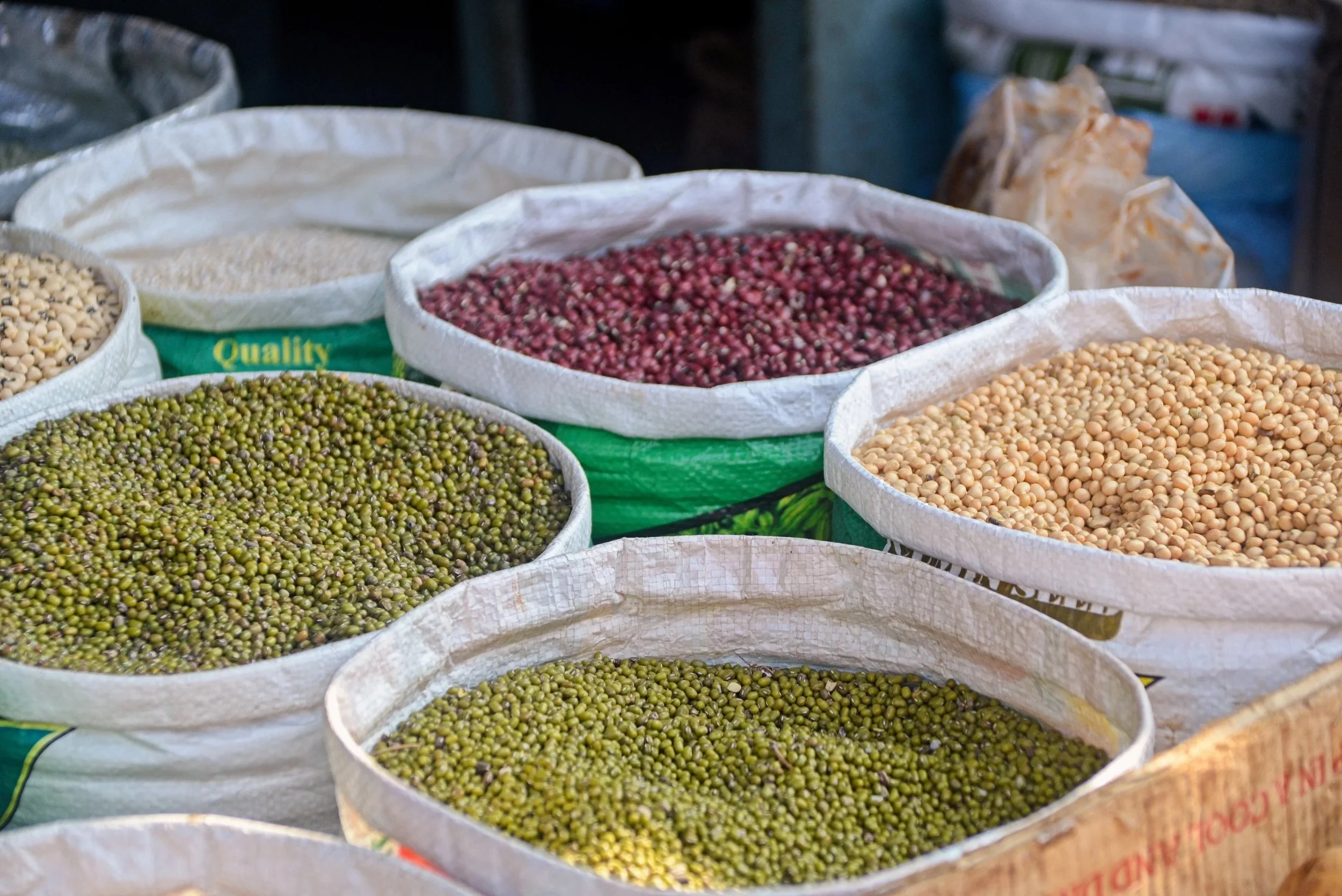 Spices by the sackload