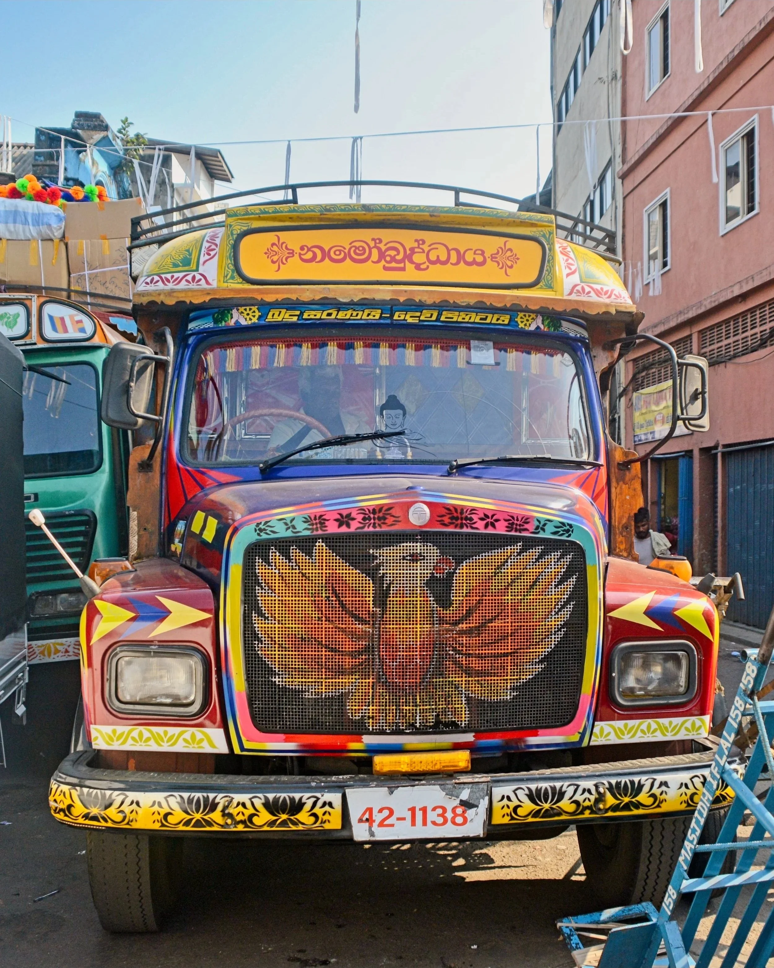 Colourful truck.