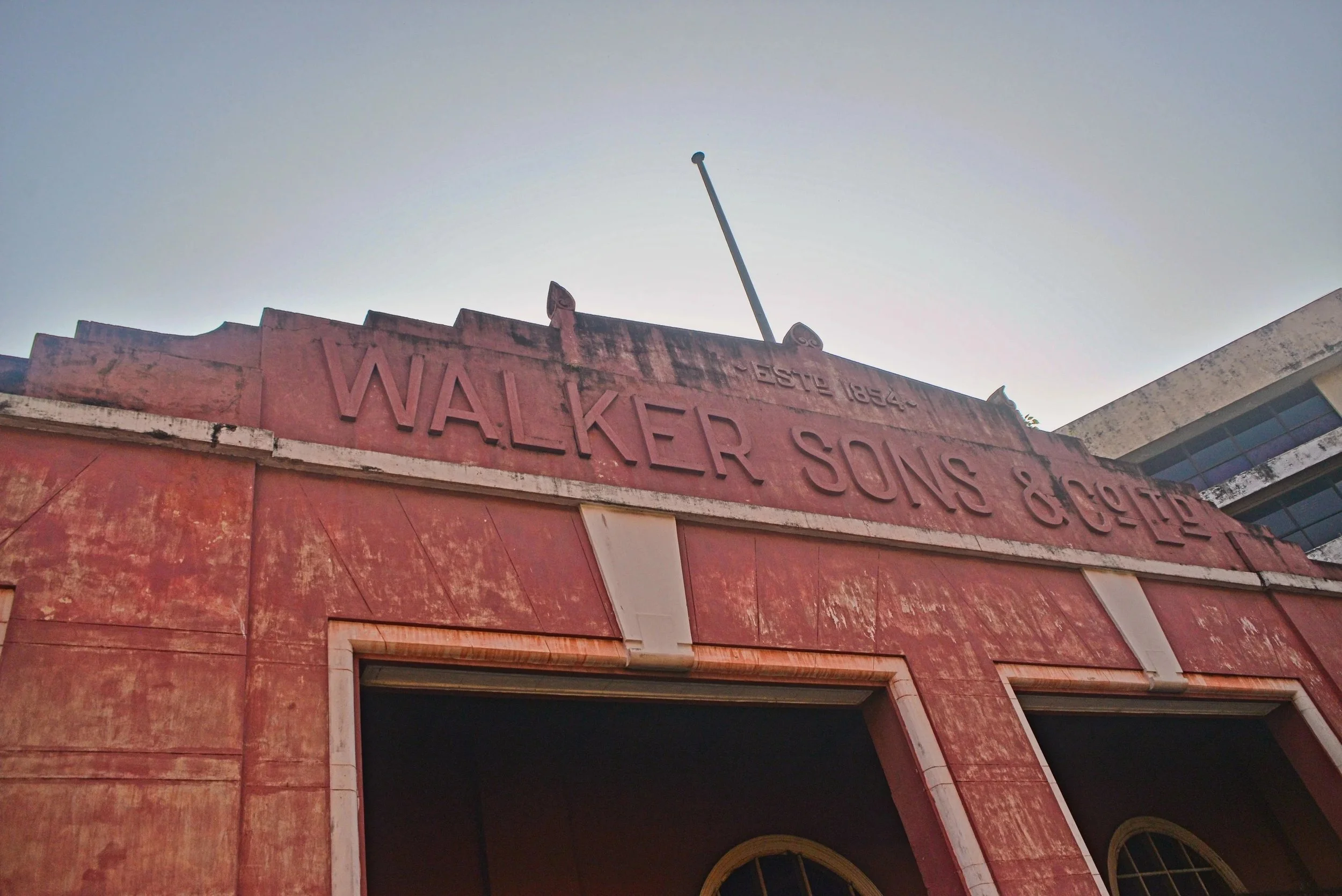 Old victorian engineering factory building