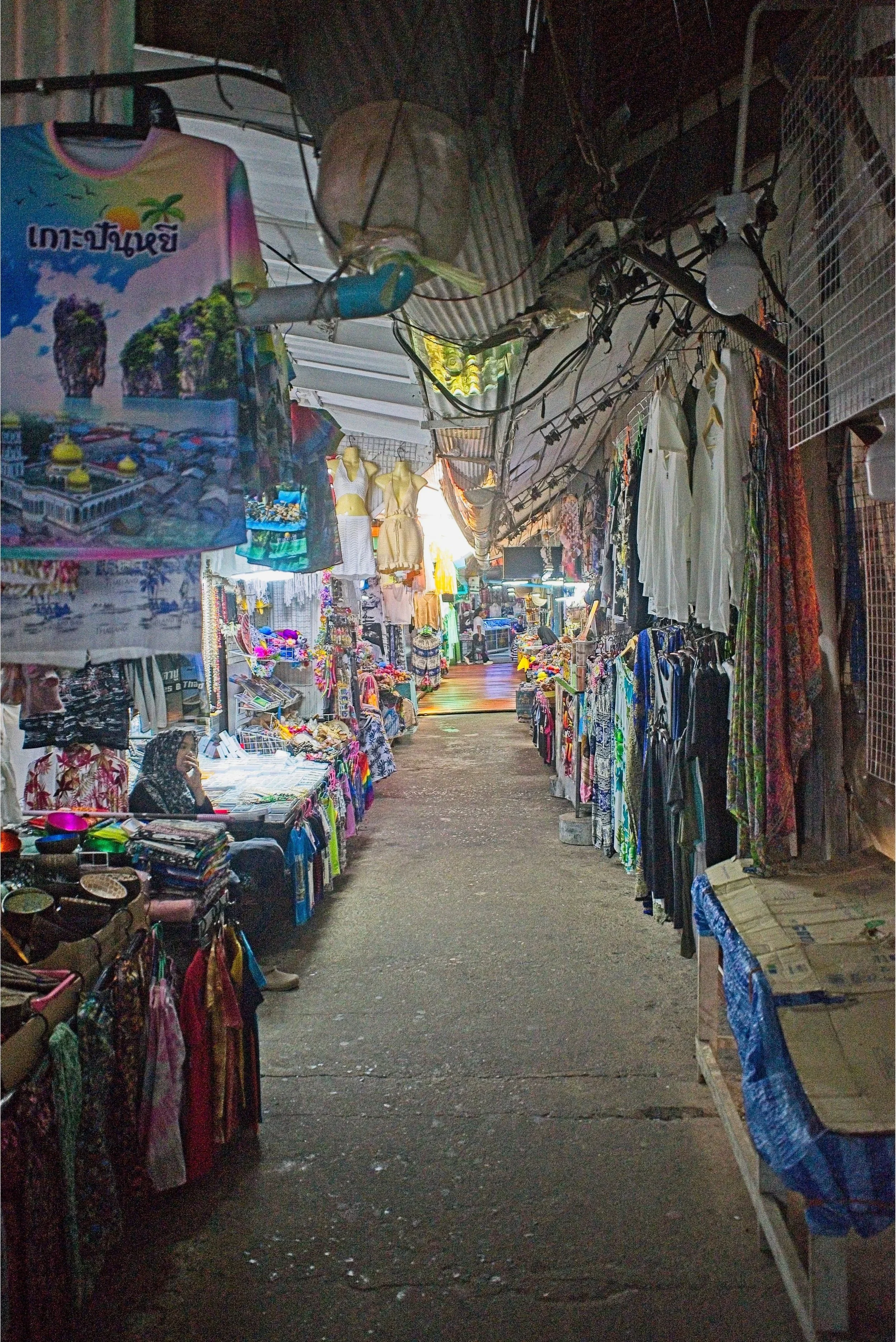 the village has a couple of narrow alleyways selling tourist goods.