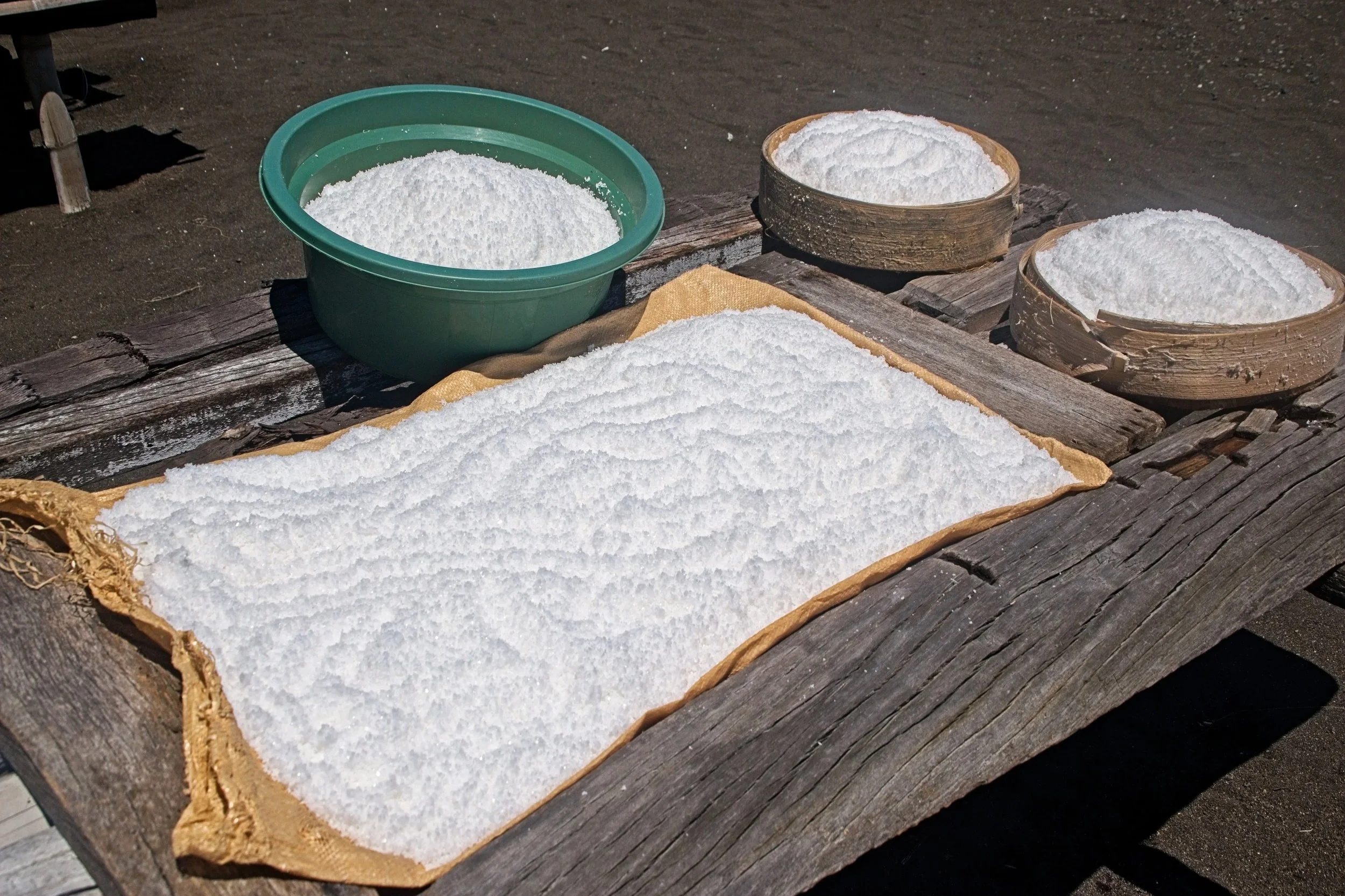The finished article - pure sea salt