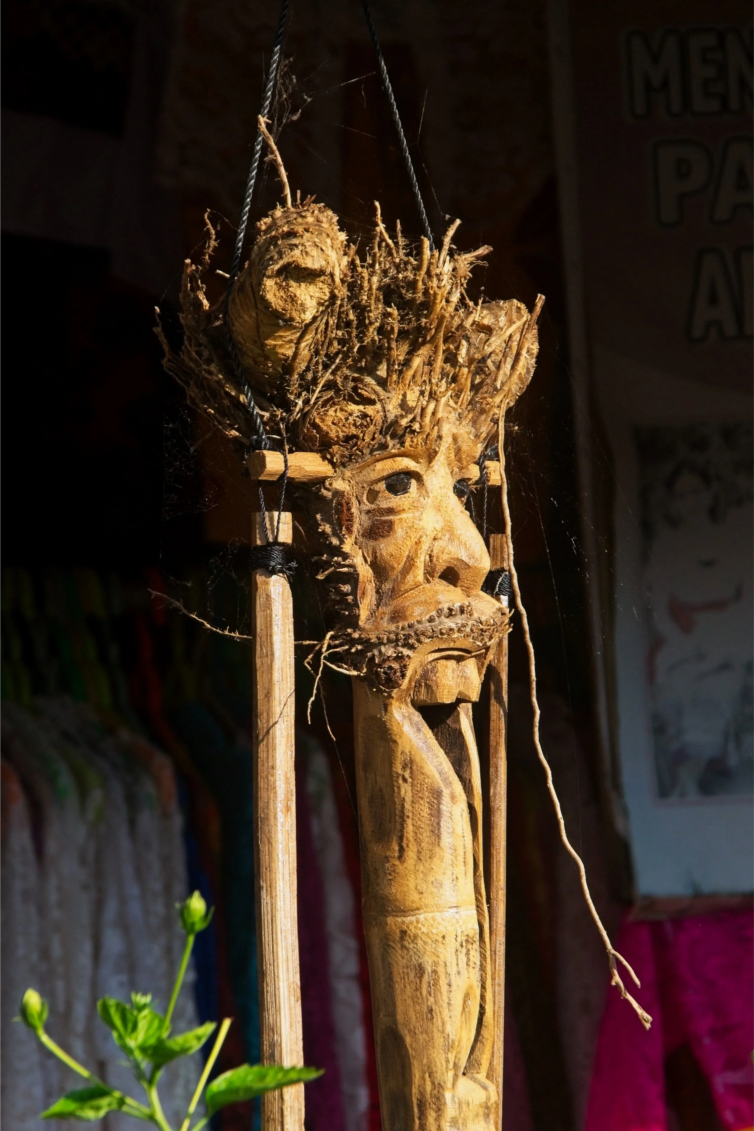 Clever carving from a bamboo root