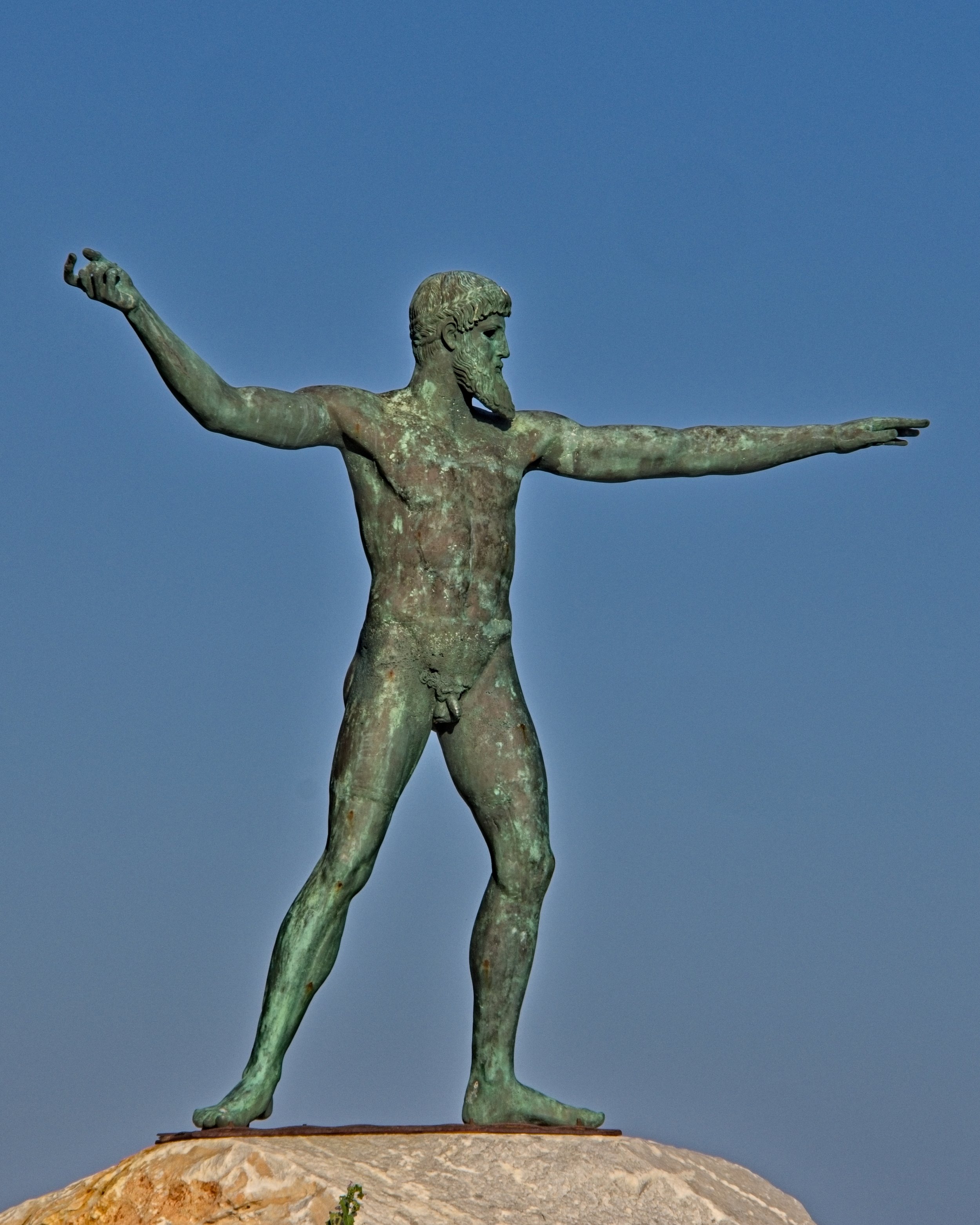 Local statue of Poseidon