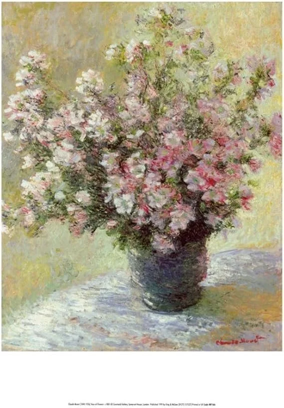Monet - VASE OF FLOWERS (Internet Photo)
