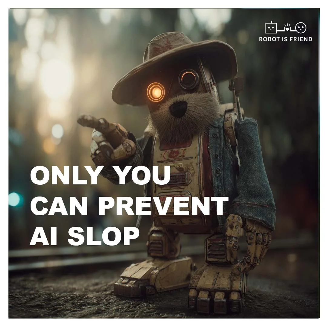Only YOU can prevent AI slop