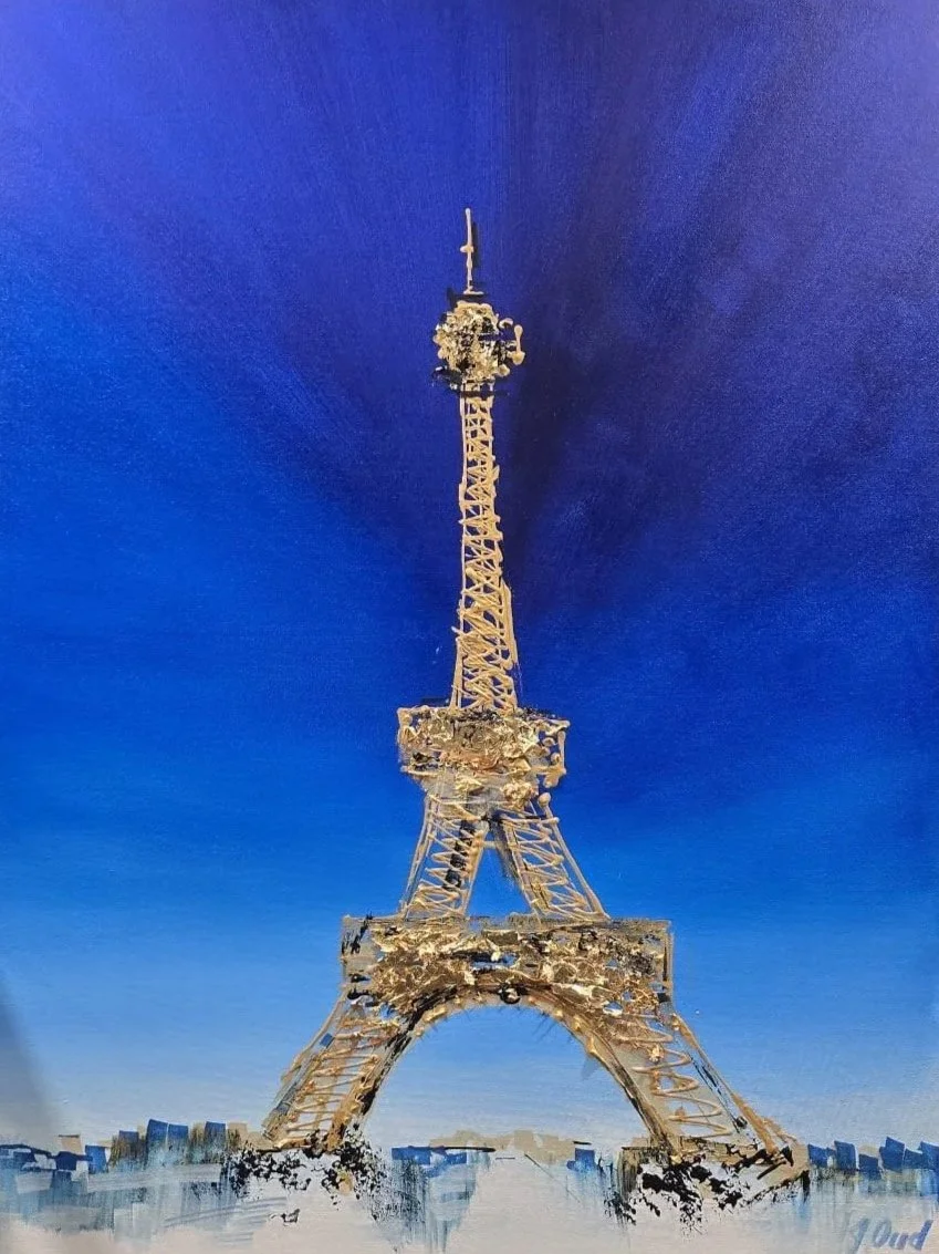 Eiffel Tower in Gold