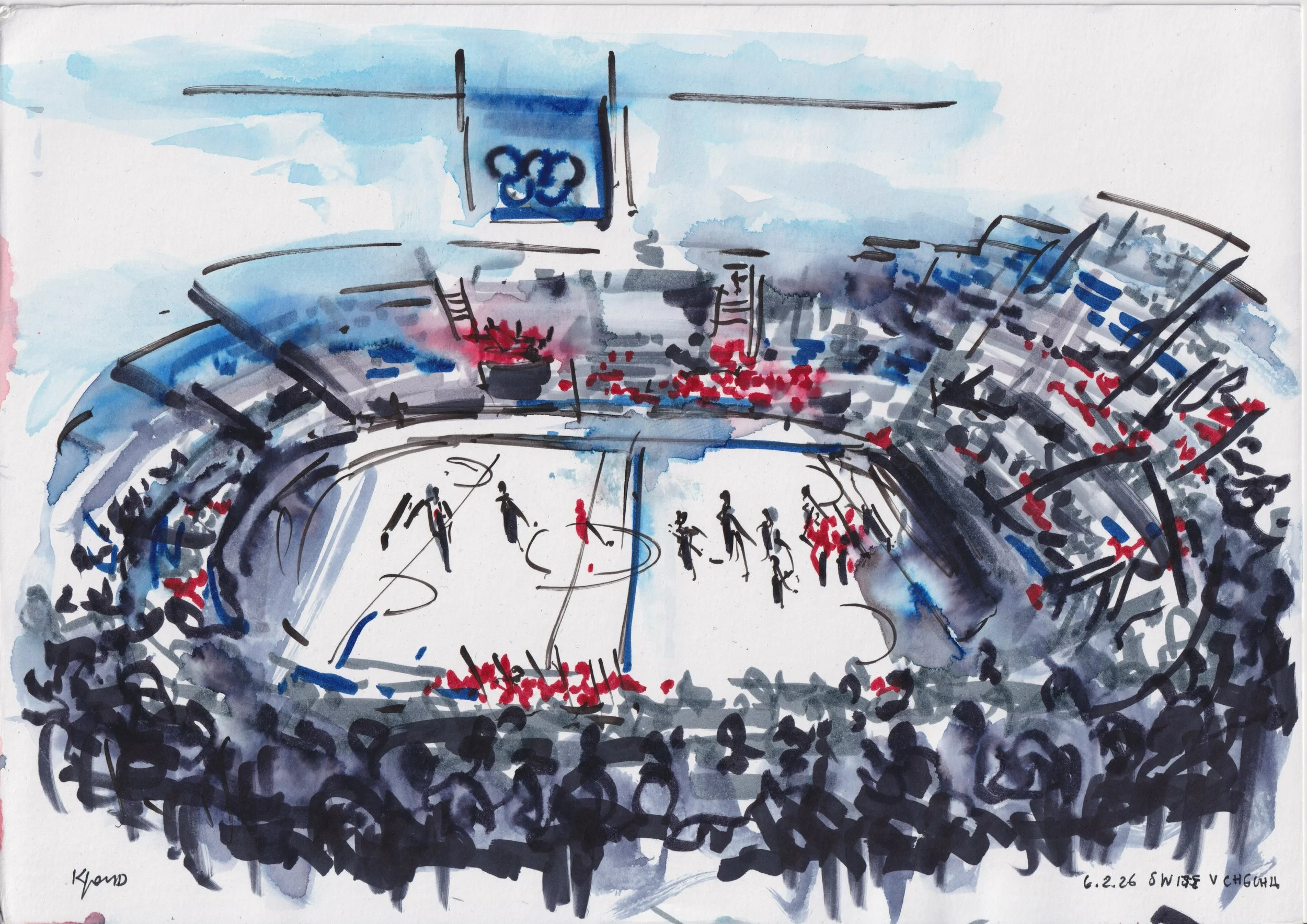 Ice Hockey in Blue - Milan Olympics 2026