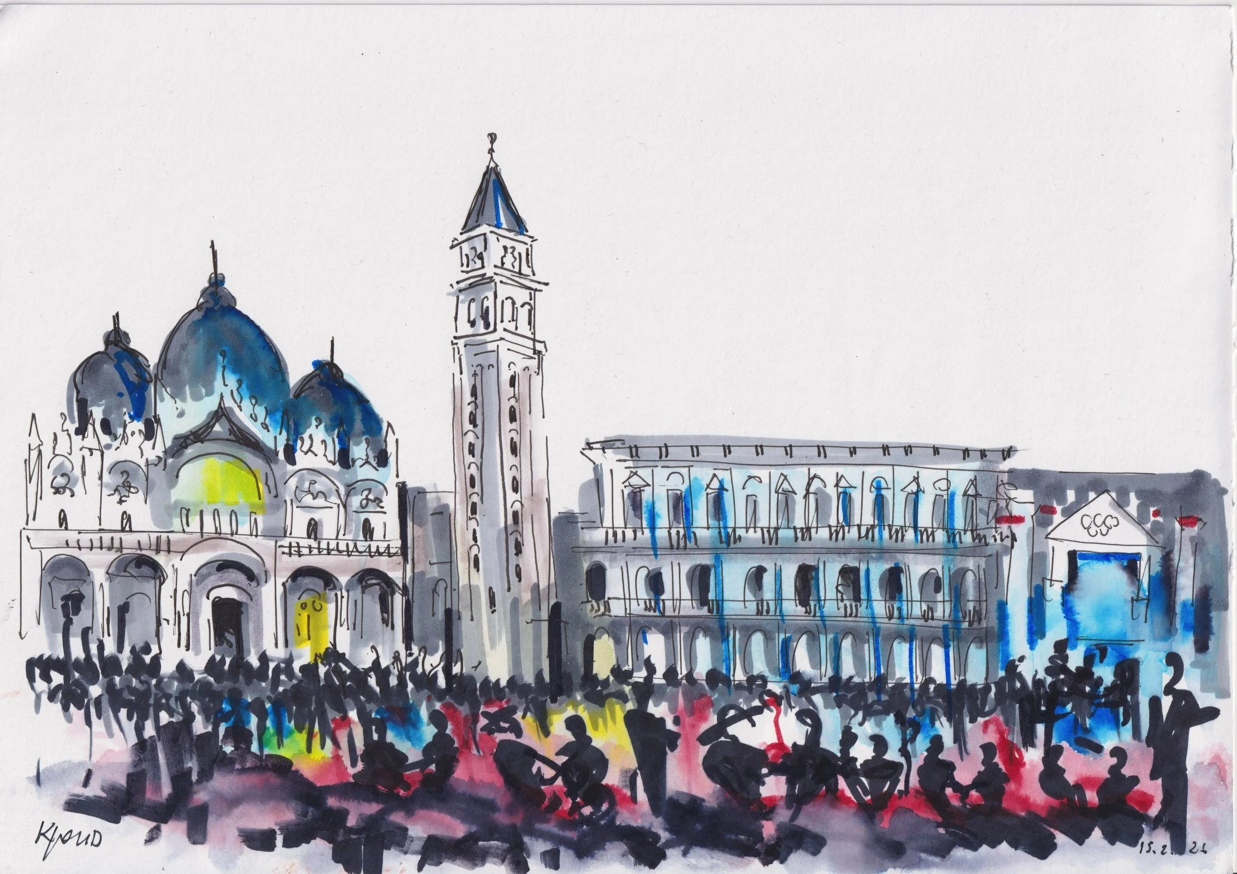 St Mark's Square during Carnival
