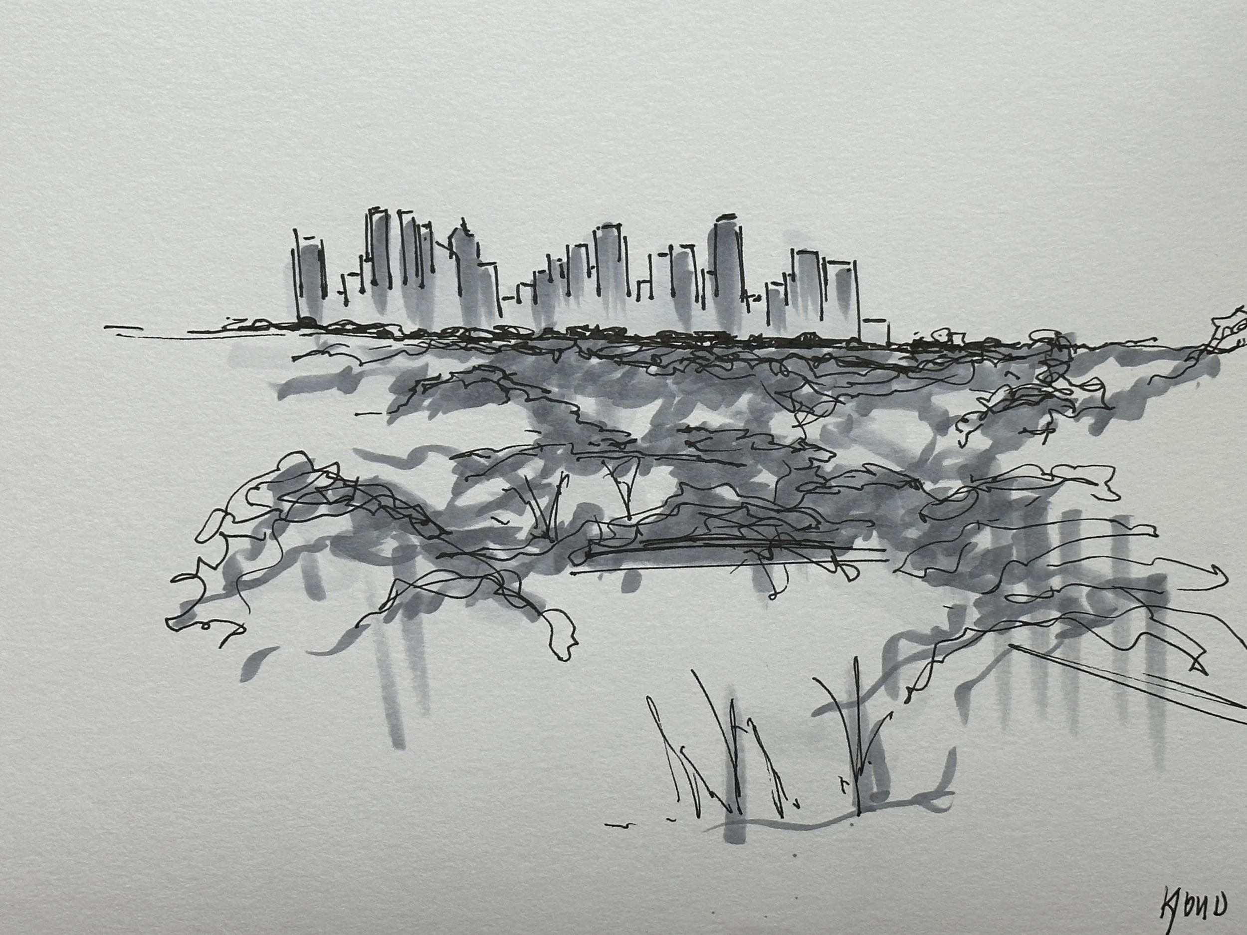 Melbourne City Skyline