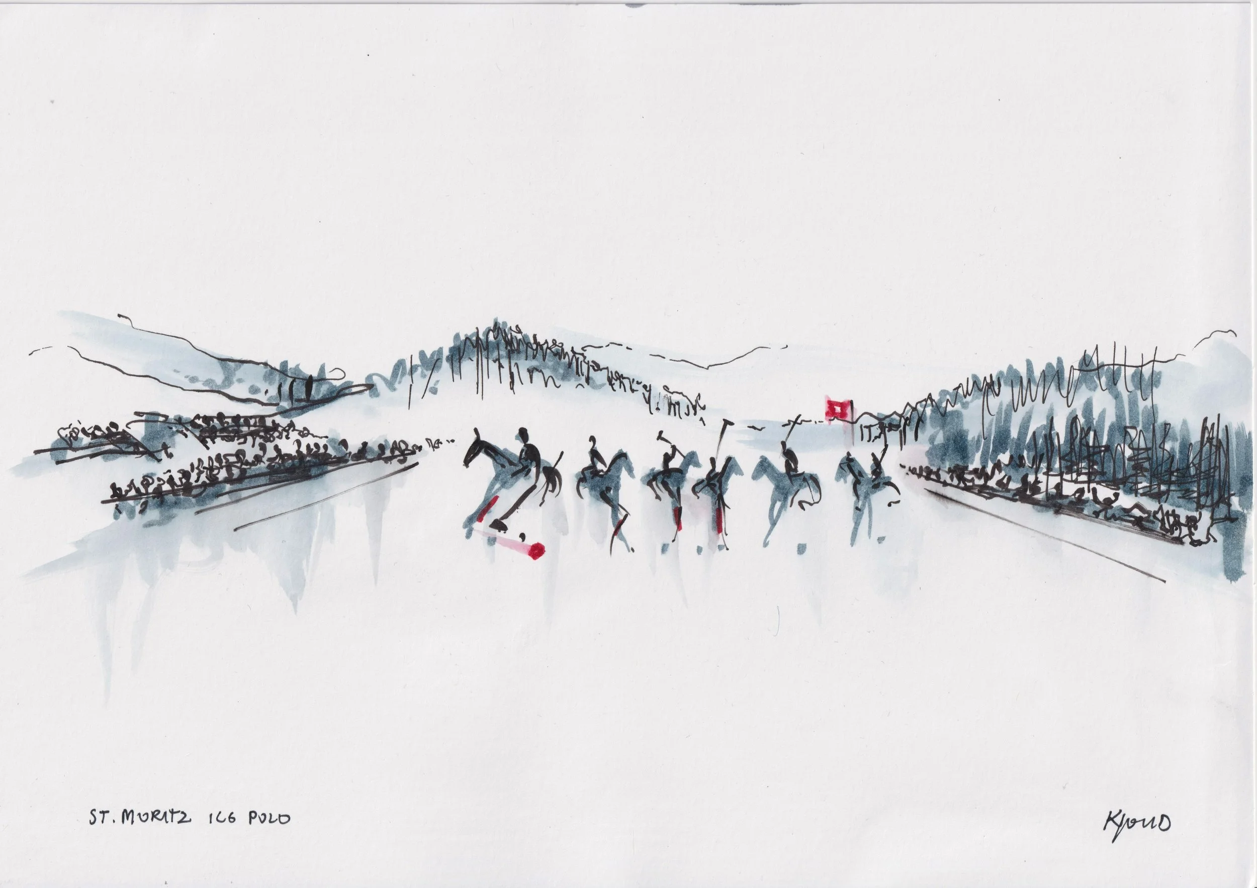 St Moritz Ice Polo Horses