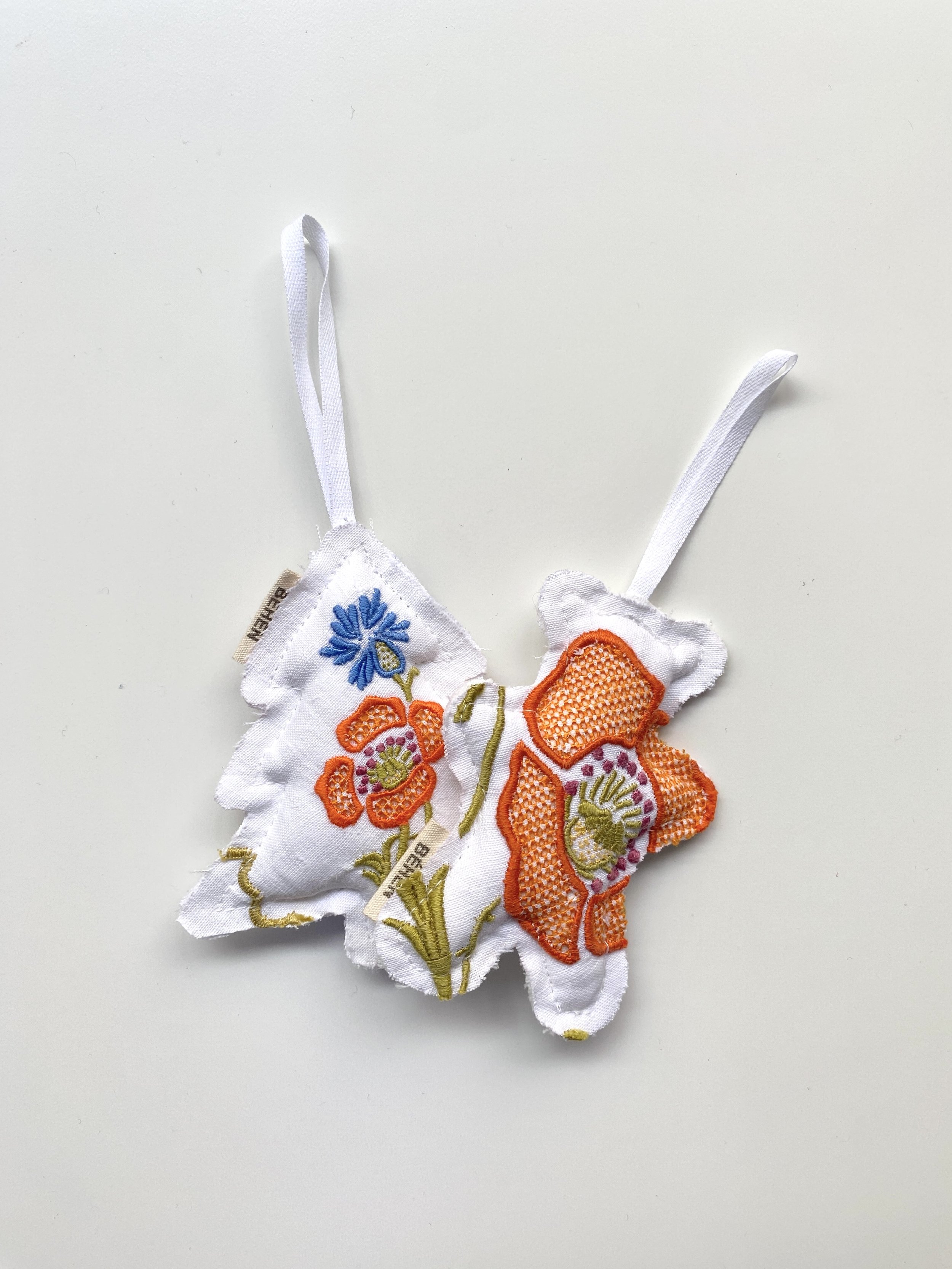 HAND-EMBROIDERED MADEIRA COLOR SET – 2 ORNAMENTS