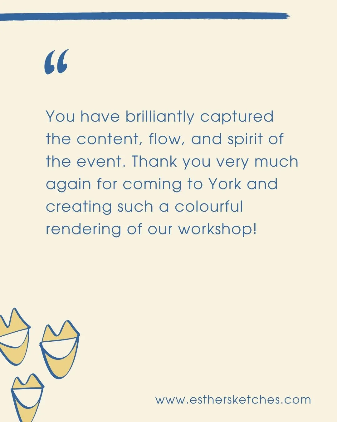 🗣️ &ldquo;You have brilliantly captured the content, flow, and spirit of the event... I will definitely budget for these kind of things on the next grant applications.&rdquo;

This feedback from Professor Martin Trefzer at the University of York mea