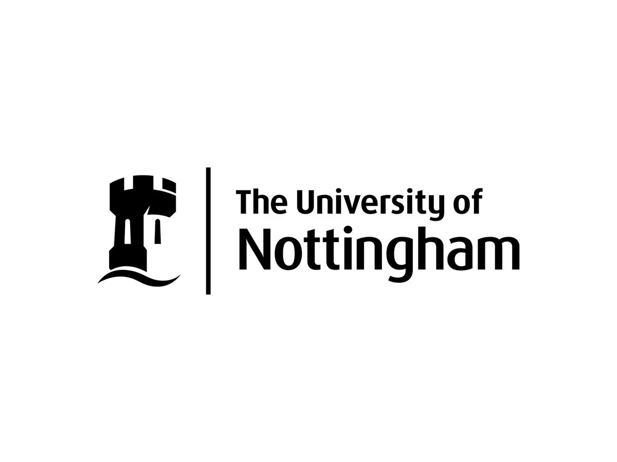 Black and white University of Nottingham logo