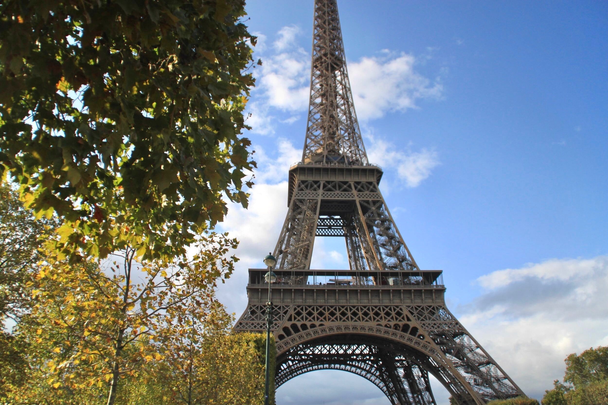 French Vintage Paris Souvenir Eiffel Tower and Monuments Arc of Triumph  Sacre Coeur 