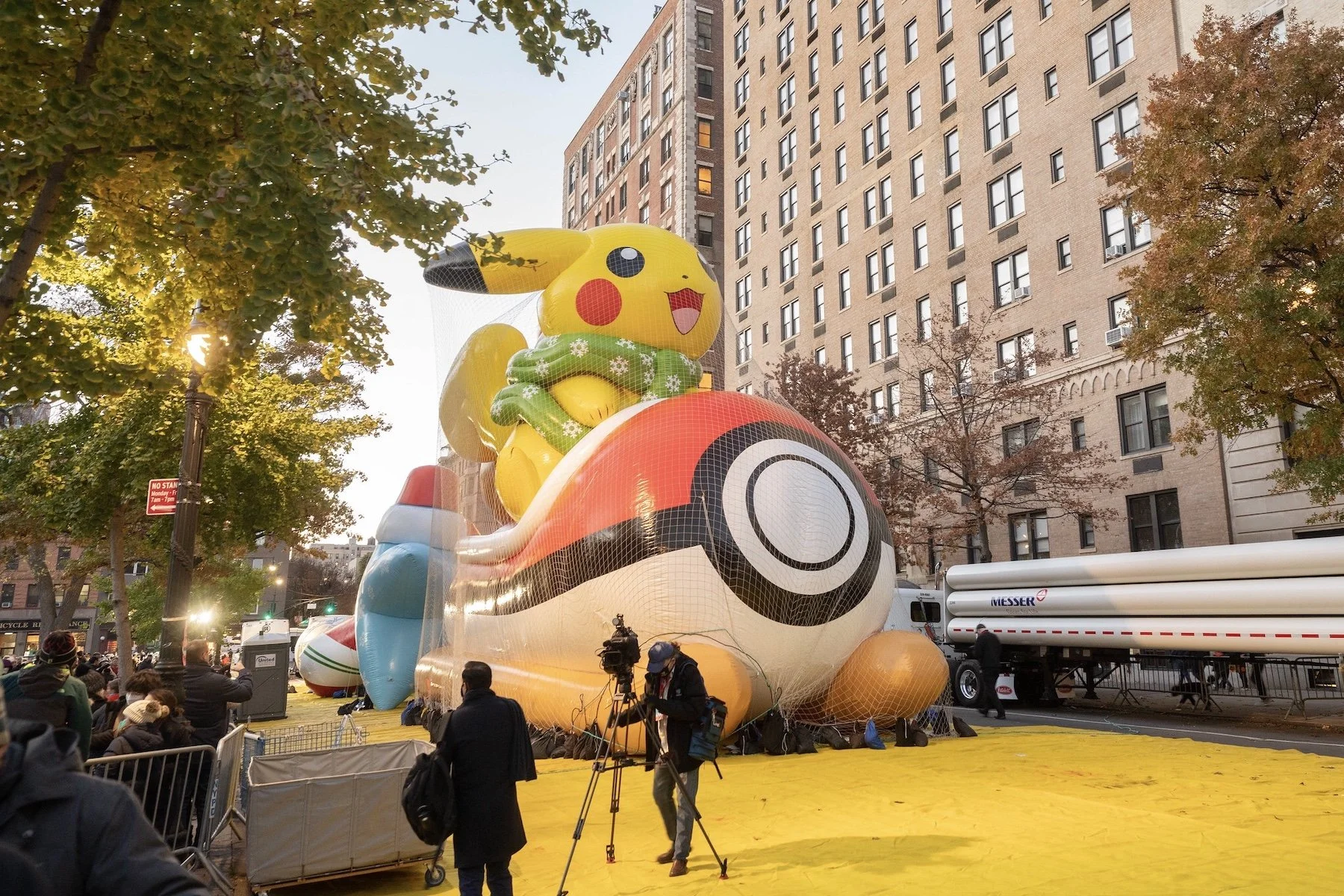 A Sneak Peek of Macy’s Thanksgiving Parade Balloon Inflation on the Upper West Side The Exploreist