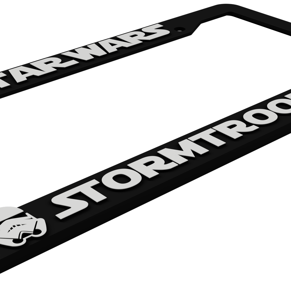 Starwars Stormtrooper License Plate Frame Bracket — Custom Car