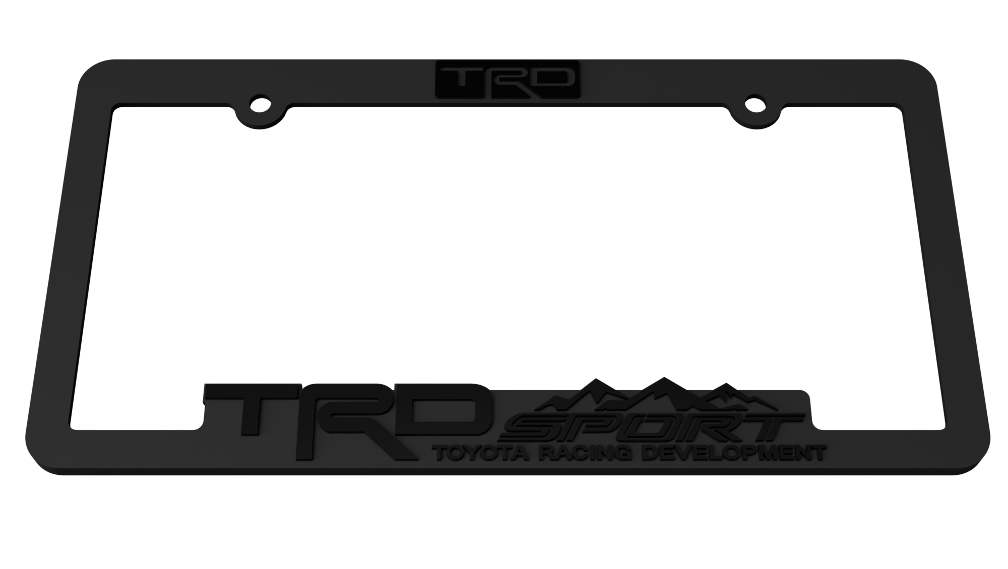 TRD Pro Sport 4x4 Stainless Steel License Plate Frame – Rust Free, No Warranty