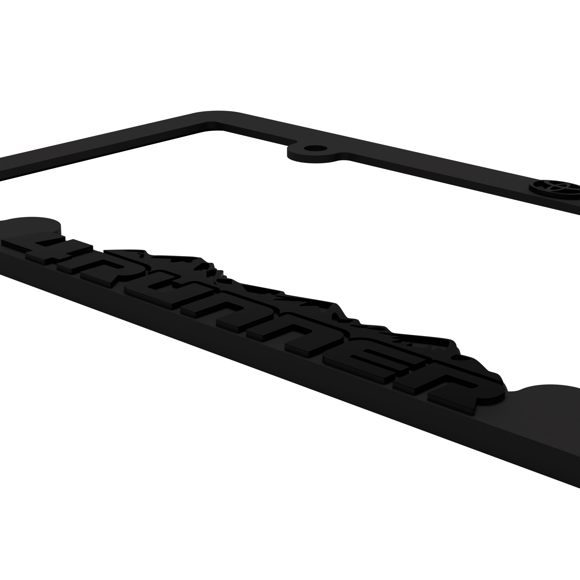 4Runner Toyota Blackout License Plate Frame Bracket — Custom Car Gear