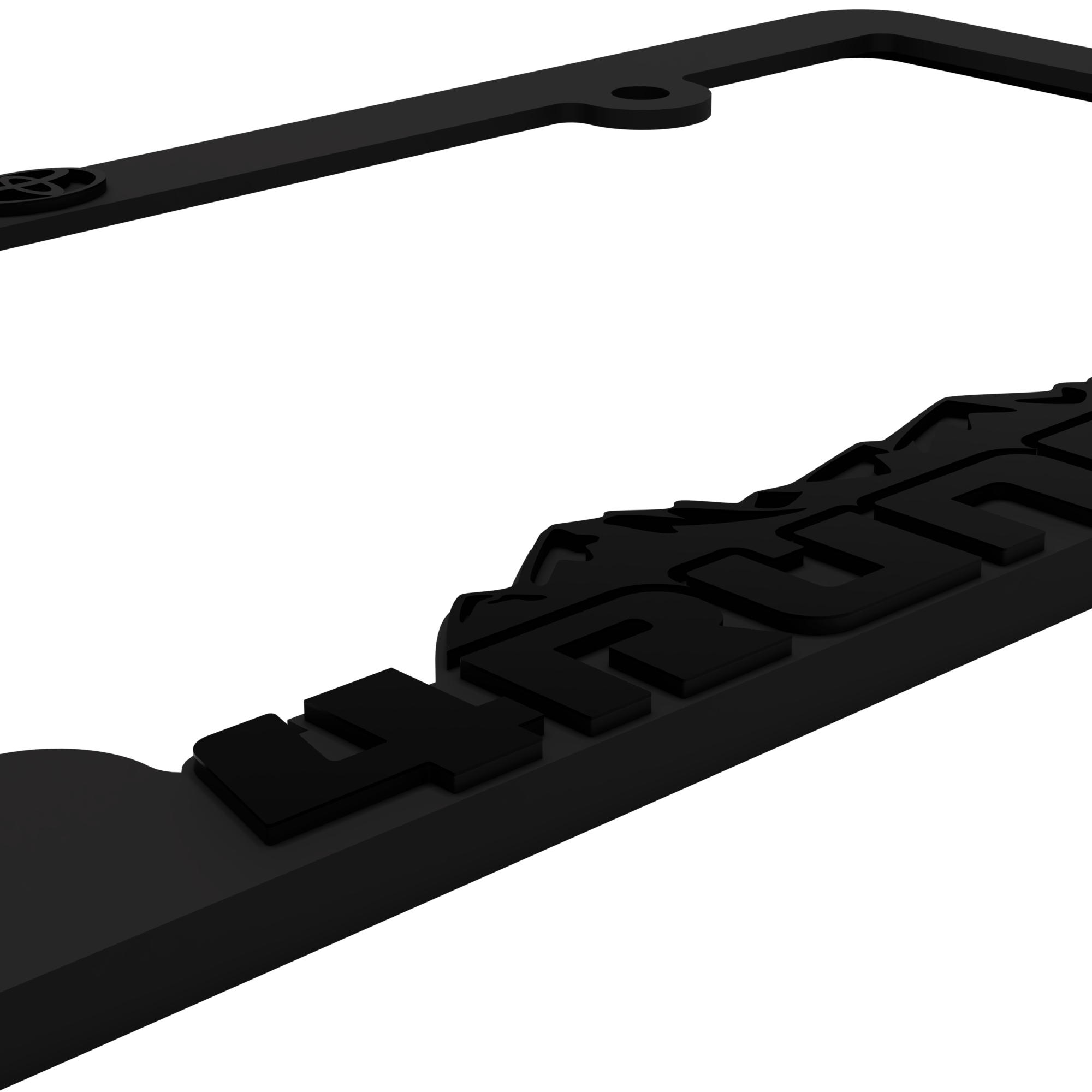 thumbnail image 2 of 4x4 Blackout License Plate Frame – Fits Chevy, Jeep, Ford, Toyota, Nissan – Front & Rear 2 of 6