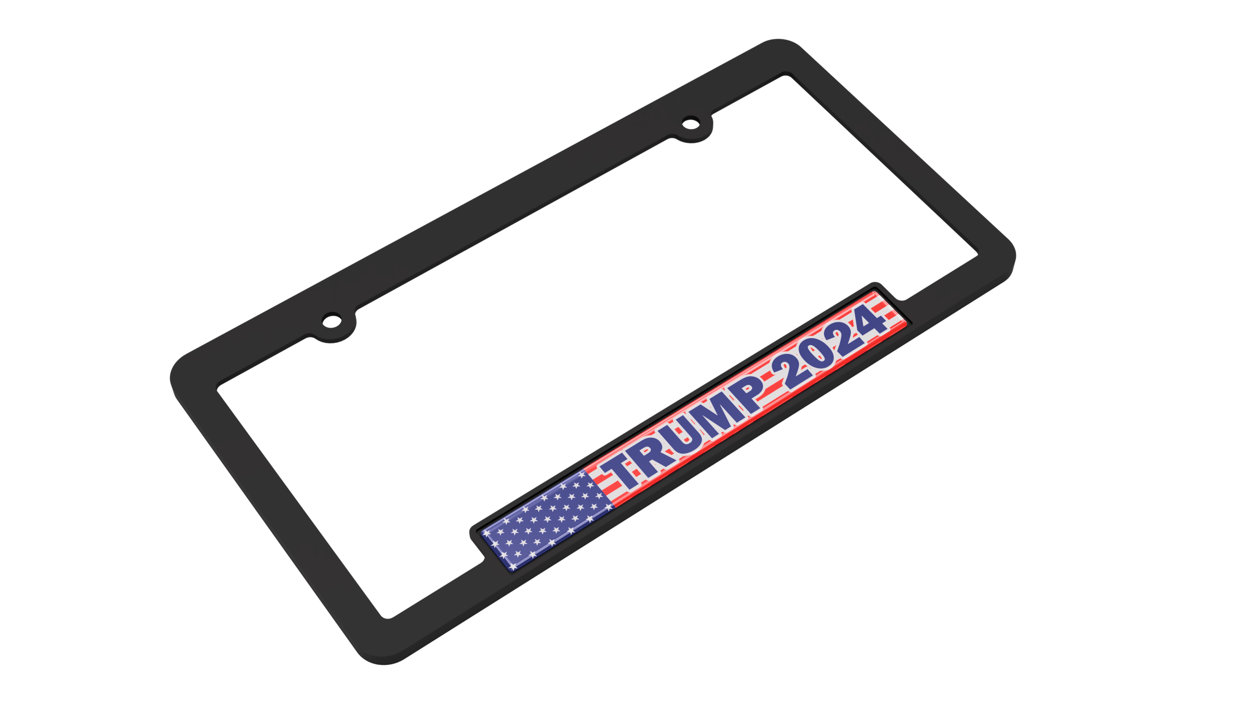 American Flag Blackout License Plate Frame Bracket — Custom Car Gear