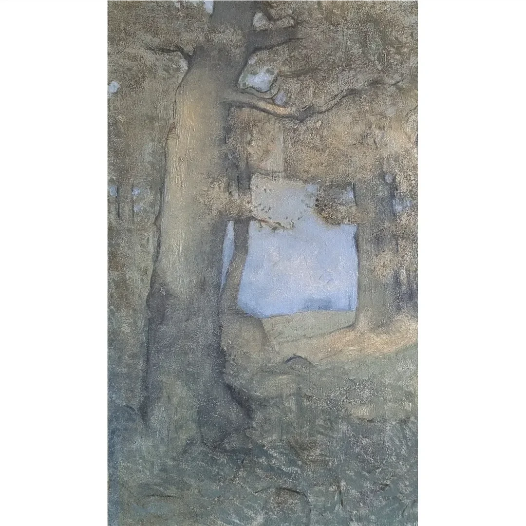 "Rock Oaks, autumn" 30 x 50 cm, oil on canvas. Sold  🔴