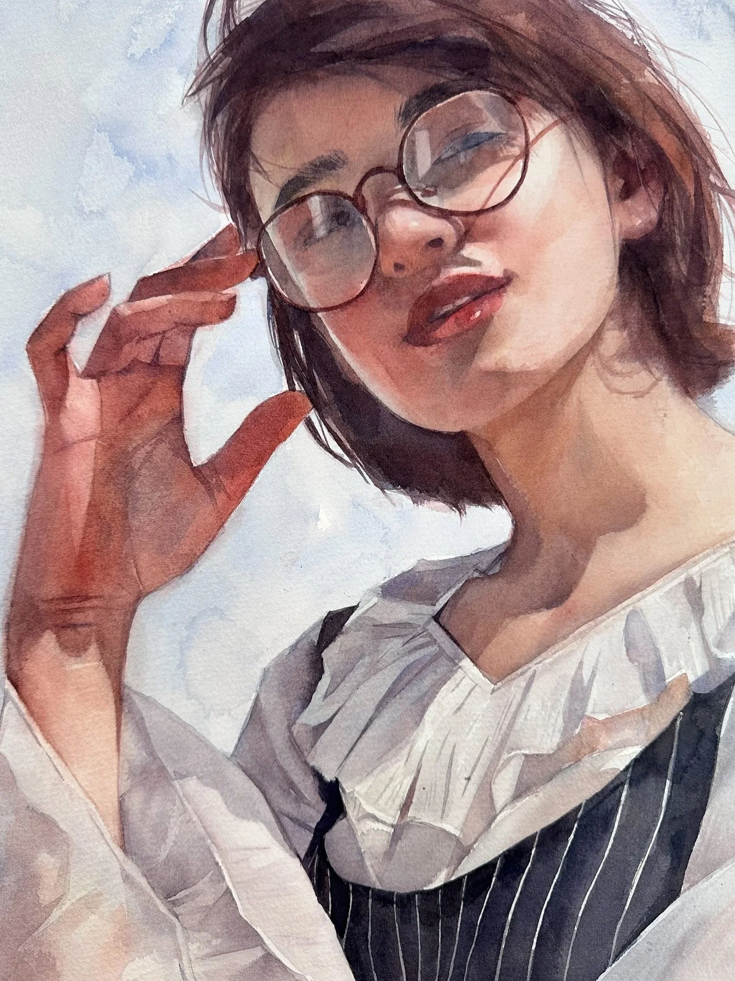 &ldquo;Insight&rdquo; 
12 x 15 inch 
Watercolor on cold pressed paper 
AVAILABLE 

#Contemporaryportraiture #contemporarypainting #emergingartist #watercolorportrait #art #aquarela #watercolorpainting #watercolor #portrait #contemporarywatercolor
