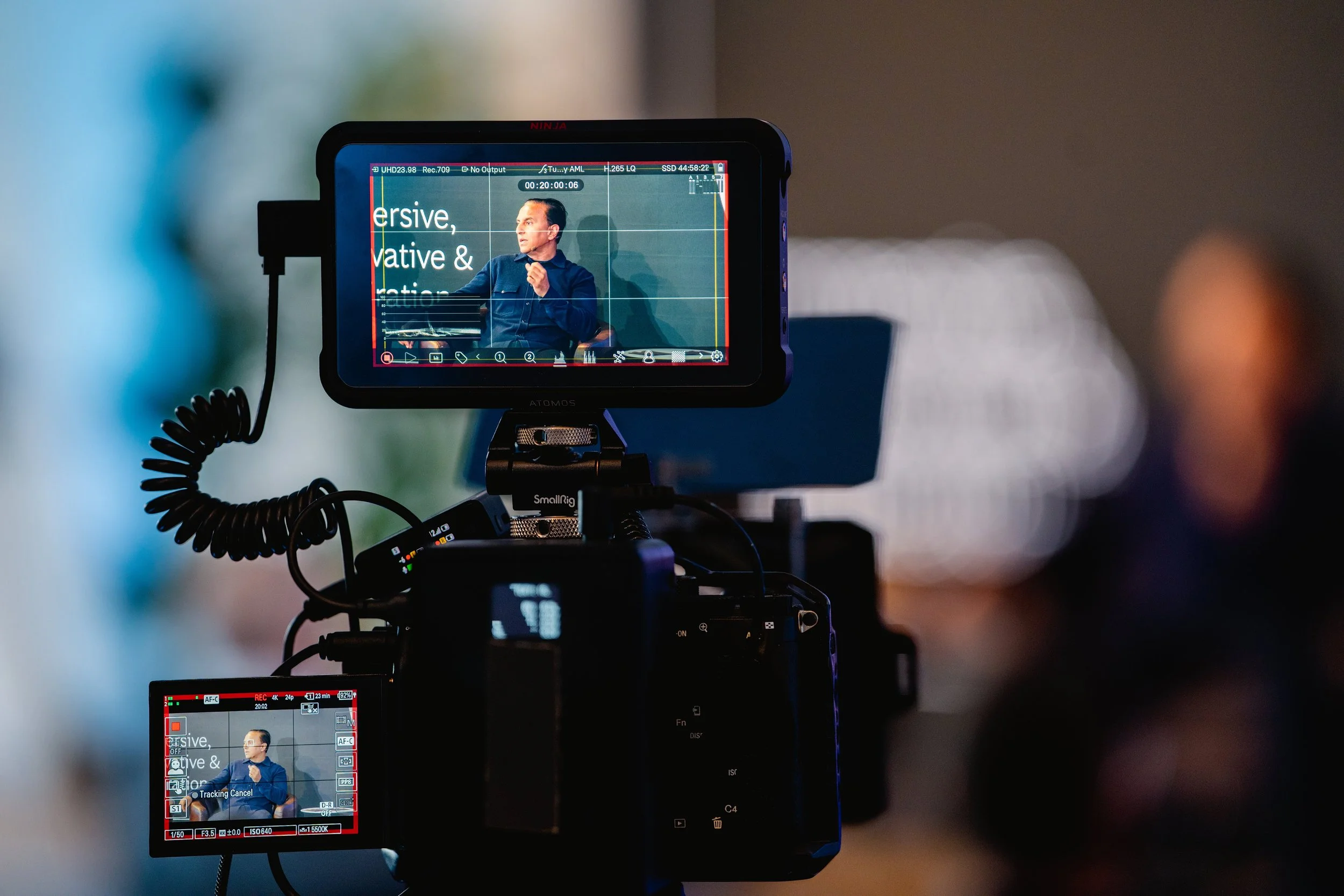 Litpix Sony A7SIII camera recording person