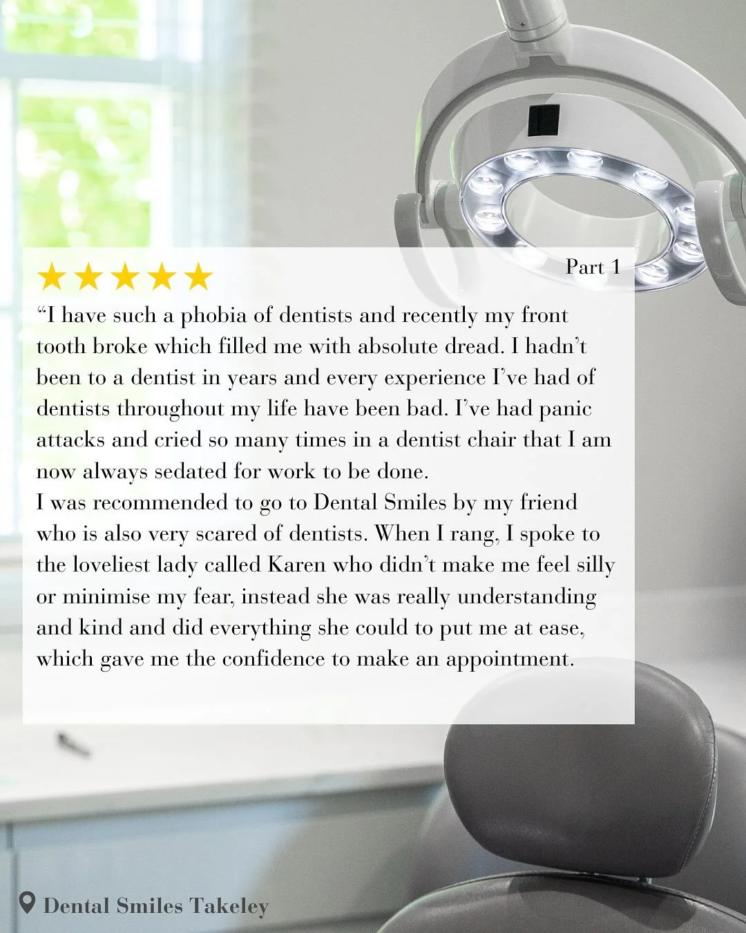 5 Star Review for Dr Raj Sharma 🌟

#dentist #dentalsmiles #dentalsmilesessex #dentalsmileschelmsford #dentalsmilesessex #dentalsmilestakeley #essex #compositefillings #veneers #invisalign #invisaligndentist #straightteeth #braces #diamondprovider #d